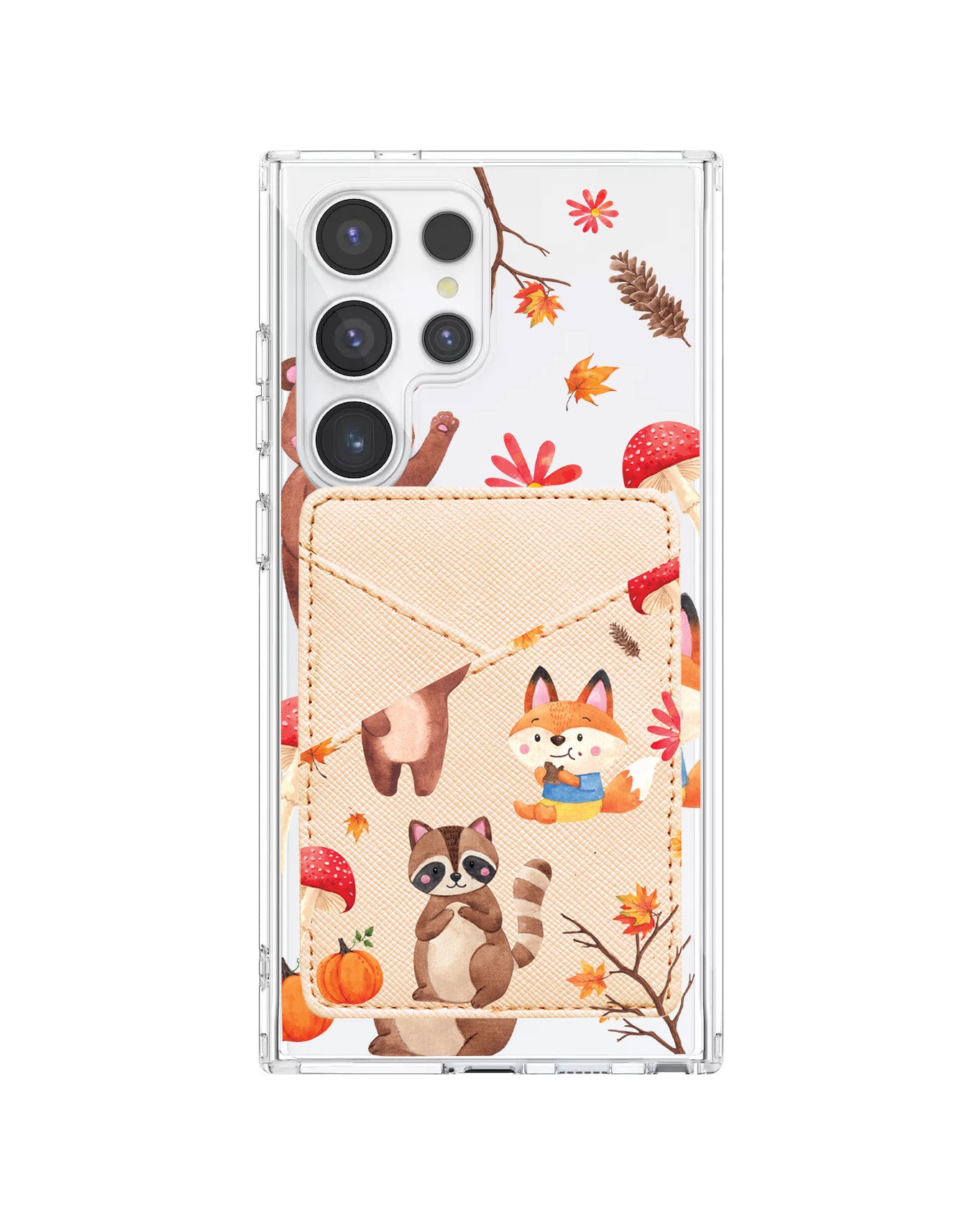 Android Phone Wallet Case - Autumn Animals