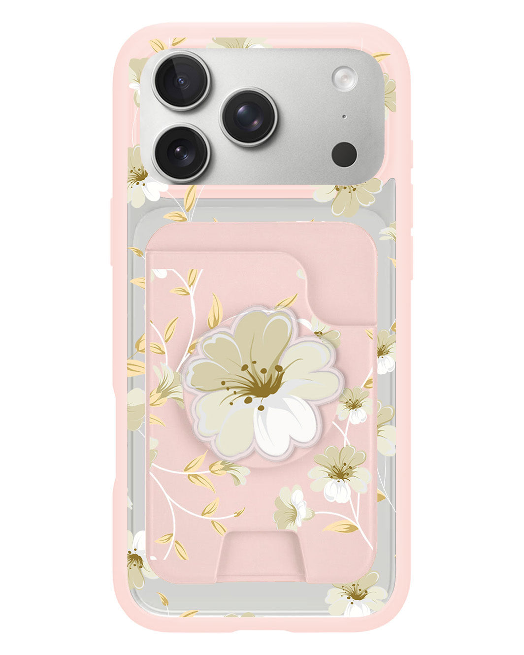 iPhone Magpop Wallet - White Magnolia