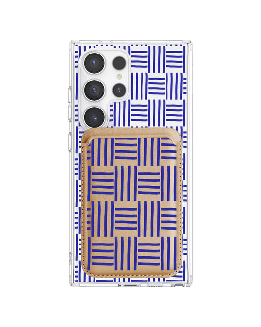 Android Magnetic Wallet Case - Naval Checkered