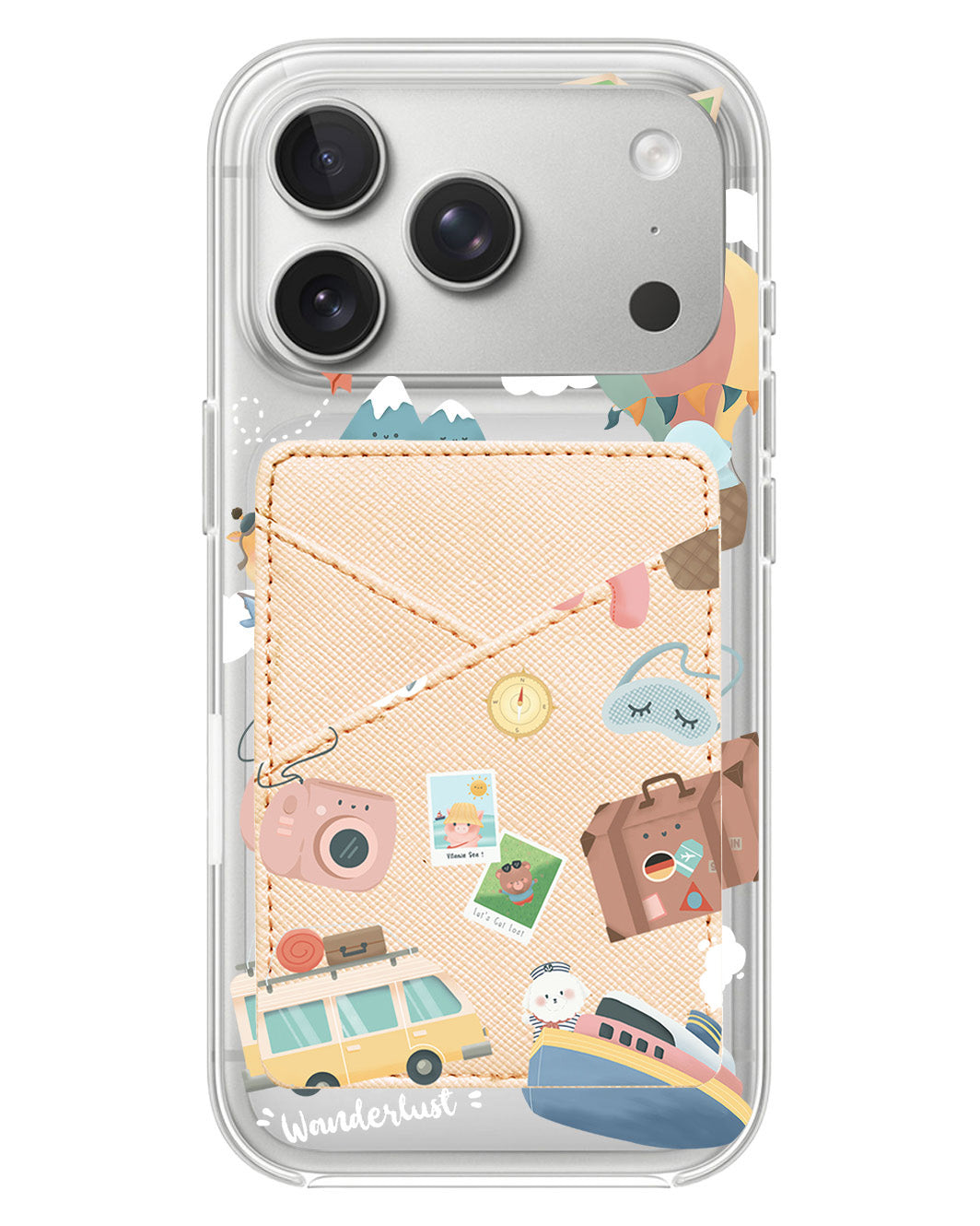 iPhone Phone Wallet Case - Travel