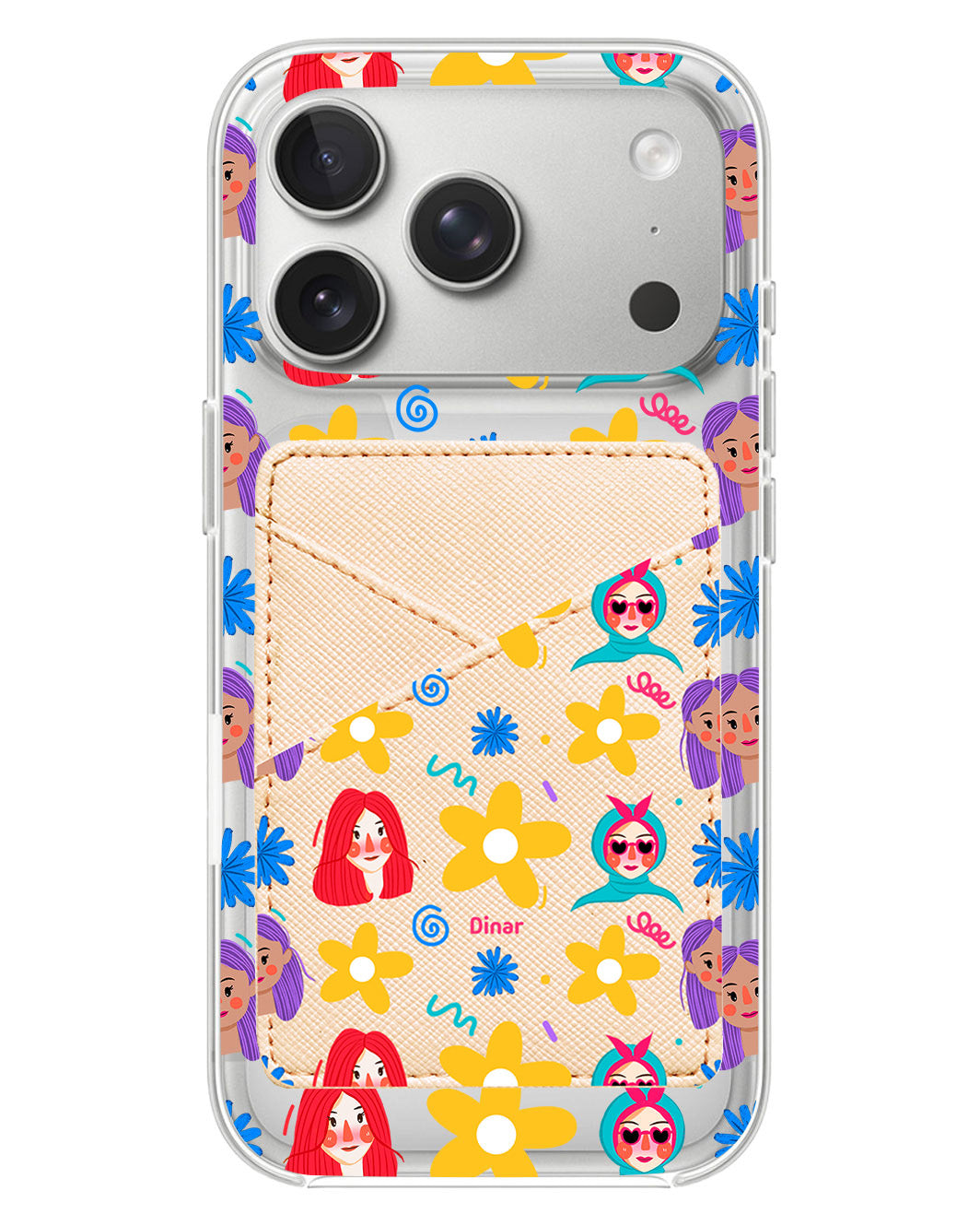 iPhone Phone Wallet Case - Daisy Faces