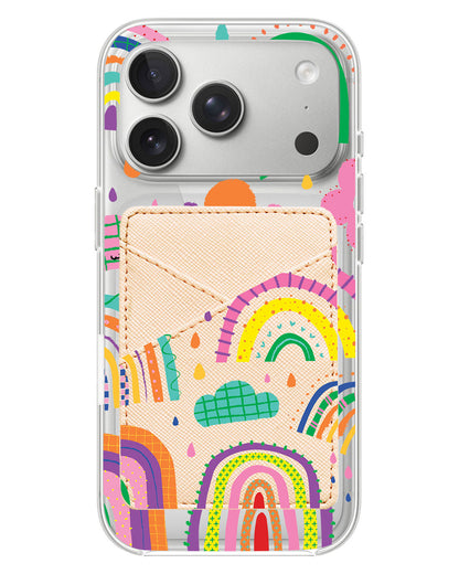 iPhone Phone Wallet Case - Rainbow