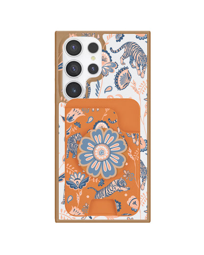 Android Magpop Wallet - Tiger & Floral 5.0