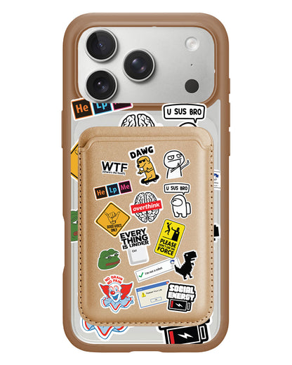 iPhone Magnetic Wallet Case - Brand Parody 2.0