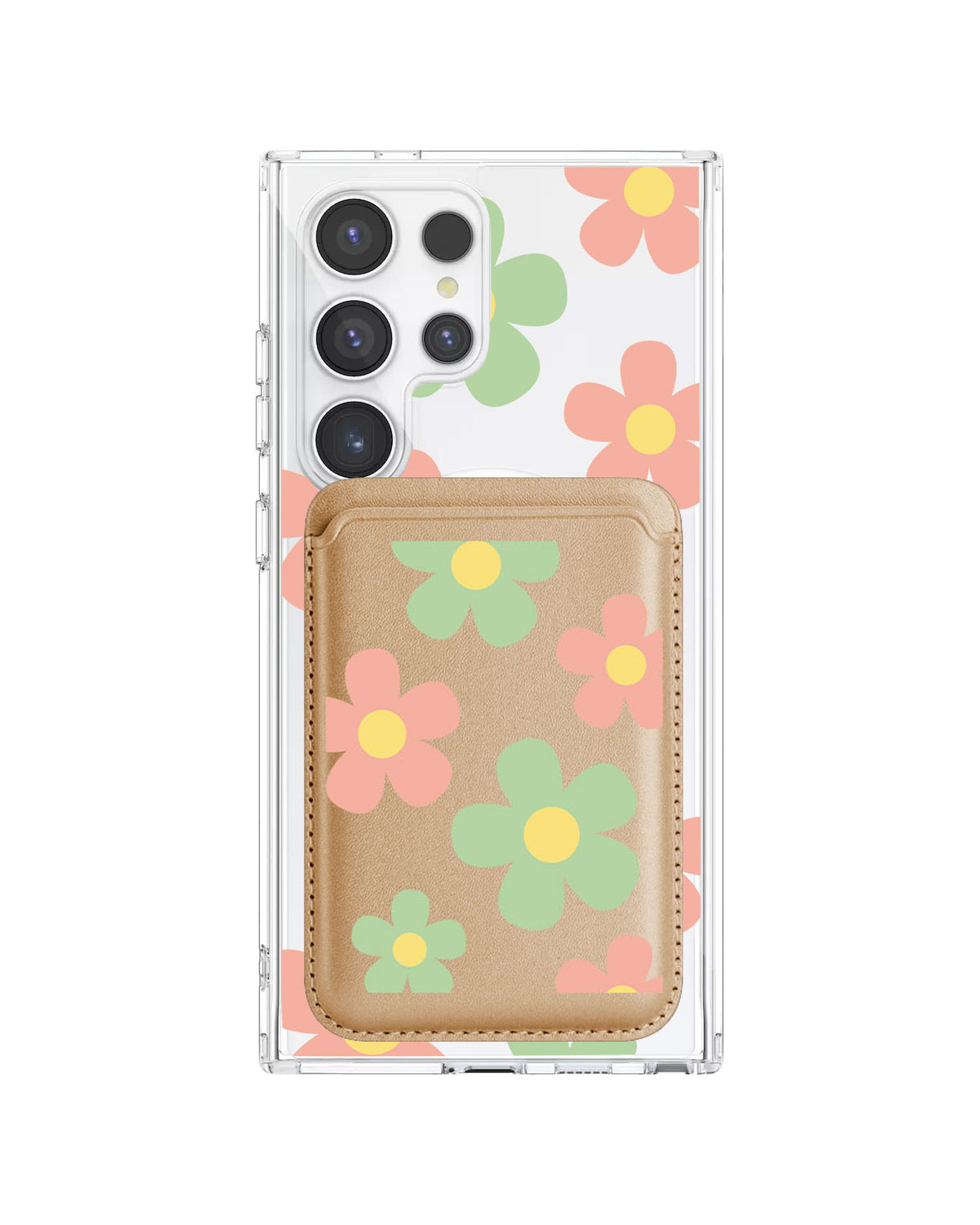 Android Magnetic Wallet Case - Daisy Spring