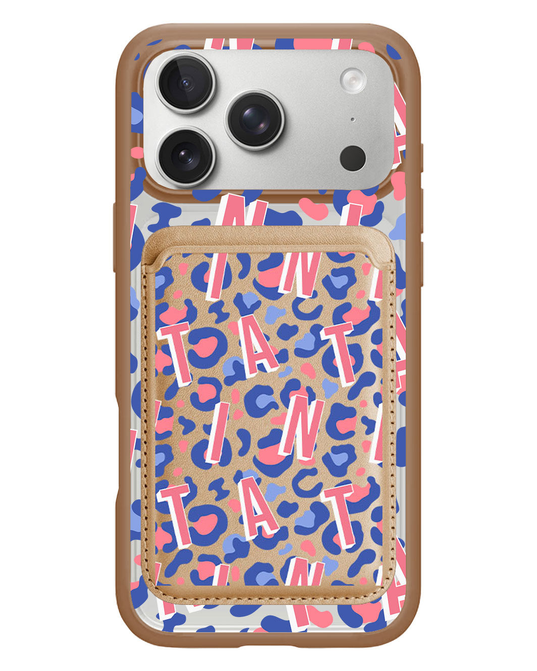 iPhone Magnetic Wallet Case - Leopard Monogram 1.0