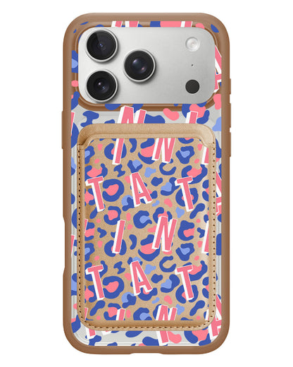 iPhone Magnetic Wallet Case - Leopard Monogram 1.0