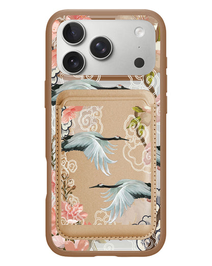 iPhone Magnetic Wallet Case - Oil Painting Birds