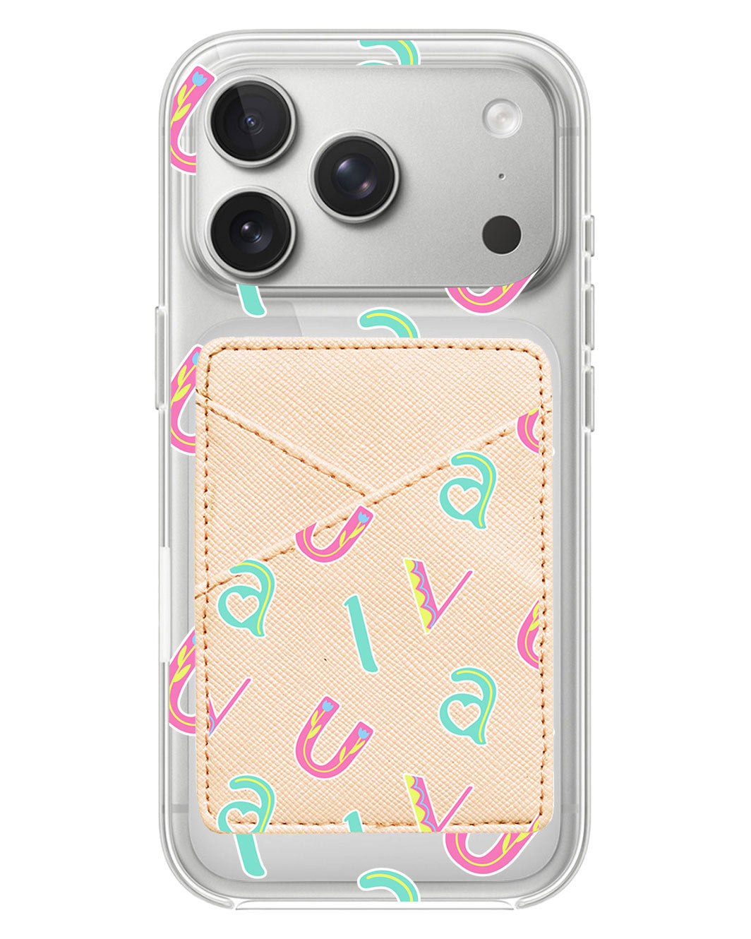 iPhone Phone Wallet Case - Playful Monogram 6.0