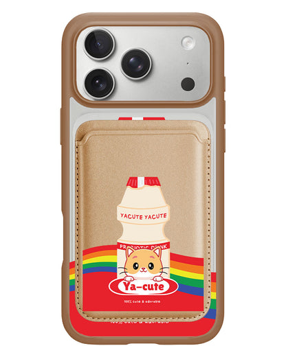 iPhone Magnetic Wallet Case - Yacute Cat