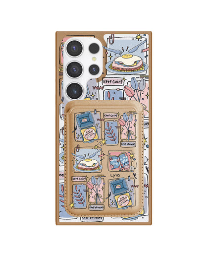 Android Magnetic Wallet Case - Grow (Sunnysidearteu)