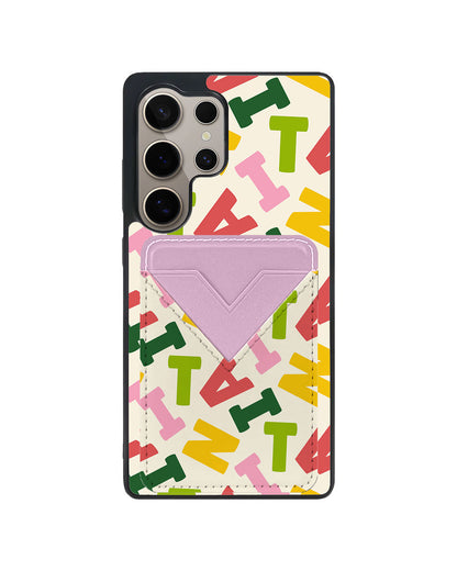 Android Avant Wallet Case - Scattered Monogram 3.0