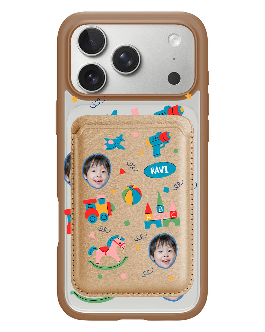 iPhone Magnetic Wallet Case - Face Grid Boys Toys