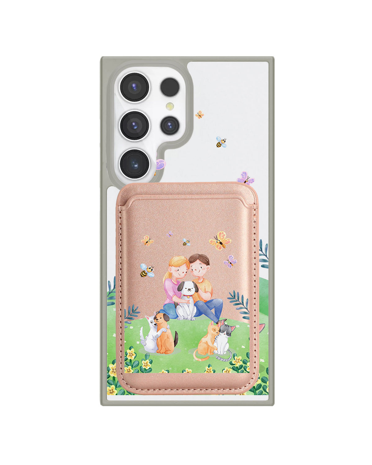 Android Magnetic Wallet Case - Adorable Animals