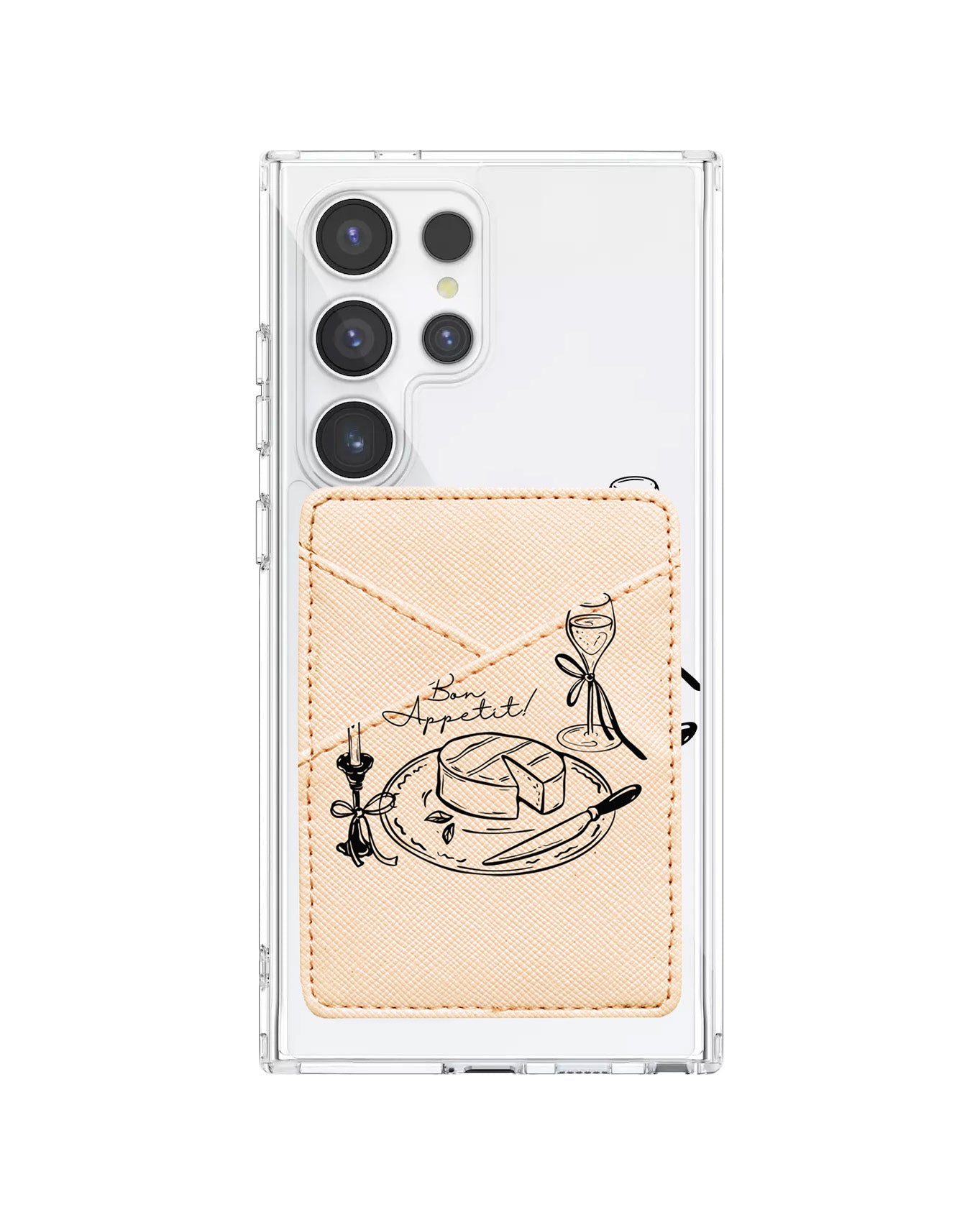 Android Phone Wallet Case - Bon Appetit
