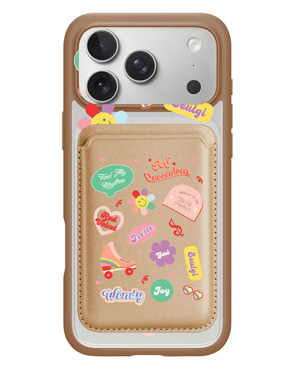 iPhone Magnetic Wallet Case - Red Velvet Sticker Pack