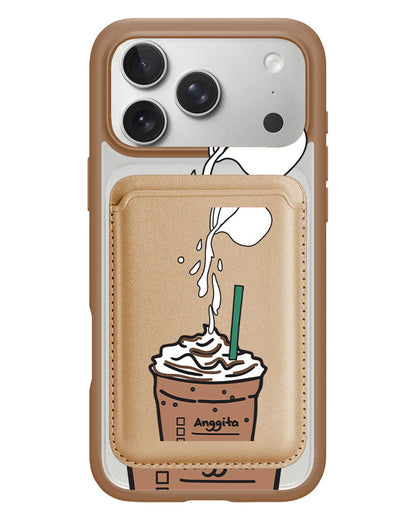 iPhone Magnetic Wallet Case - Coffee Frappe
