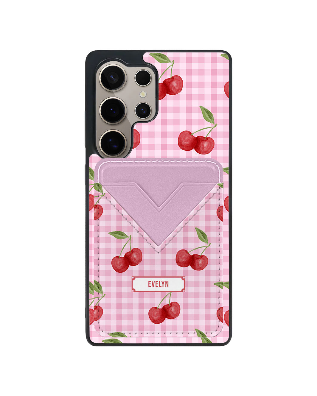 Android Avant Wallet Case - Cherry Tartan