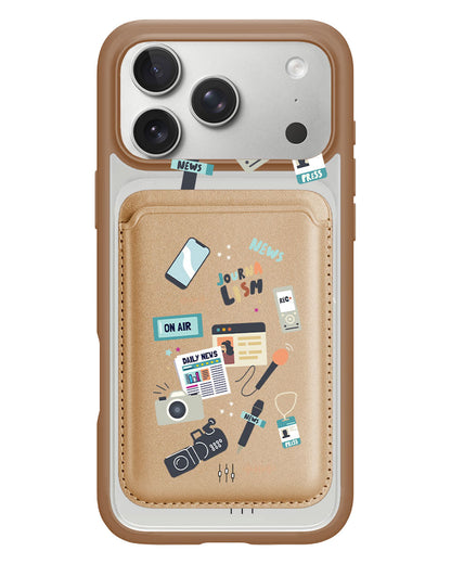 iPhone Magnetic Wallet Case - Journalism