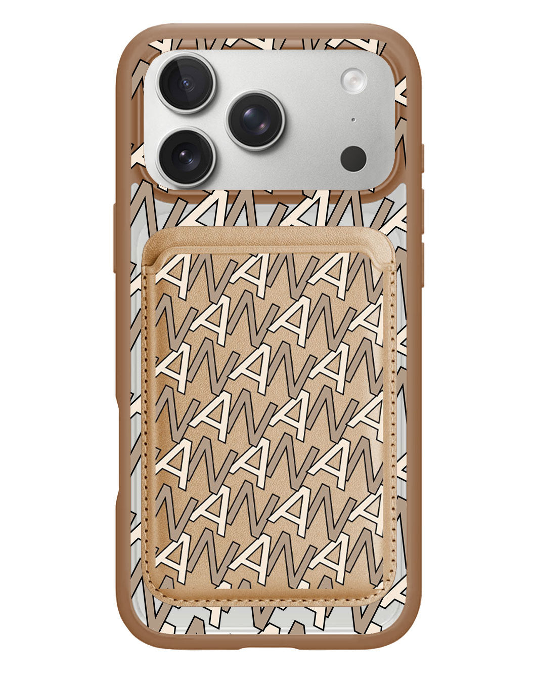 iPhone Magnetic Wallet Case - Initial Monogram 4.0
