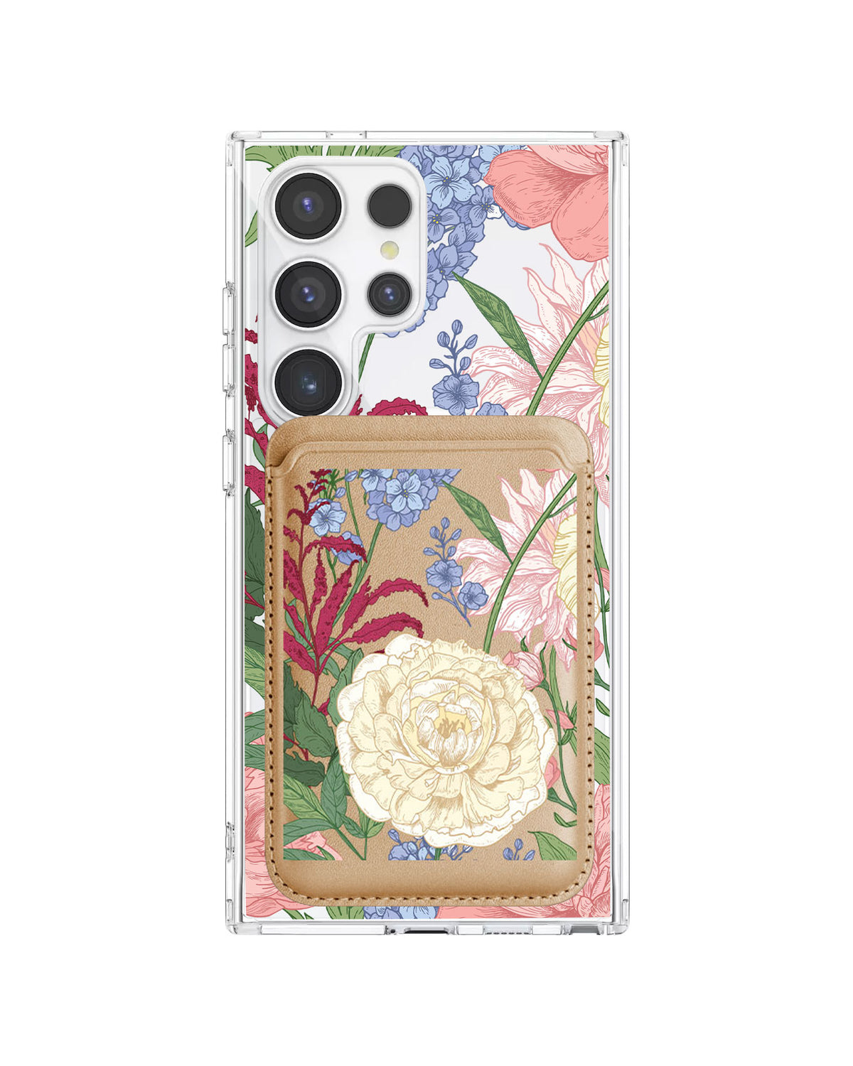 Android Magnetic Wallet Case - July Delphinium
