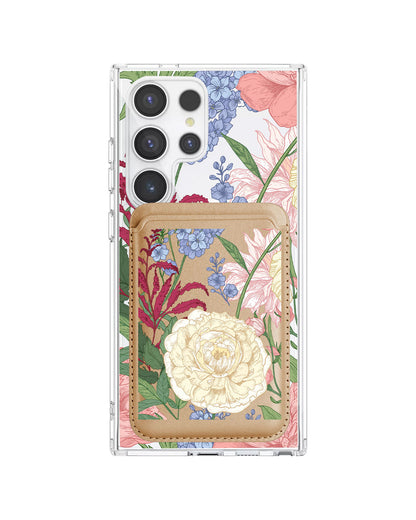 Android Magnetic Wallet Case - July Delphinium