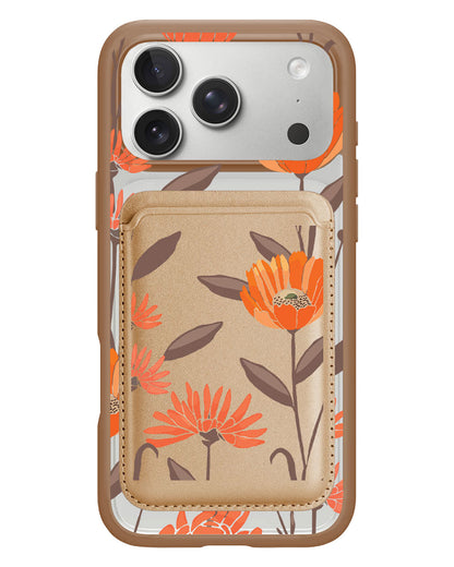 iPhone Magnetic Wallet Case - November Marigold