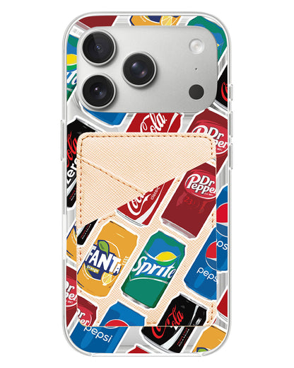 iPhone Phone Wallet Case - Soda