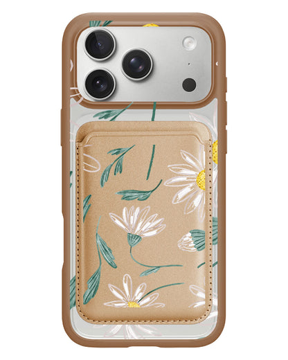 iPhone Magnetic Wallet Case - April Daisy