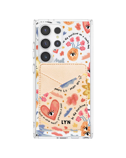 Android Phone Wallet Case - Abstract Lovers