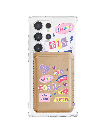 Android Magnetic Wallet Case - BTS Members