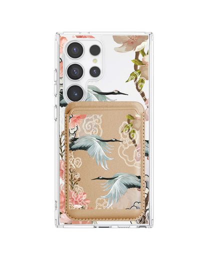 Android Magnetic Wallet Case - Oil Painting Birds