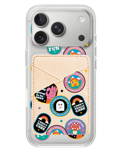 iPhone Phone Wallet Case - Monster Sticker Pack