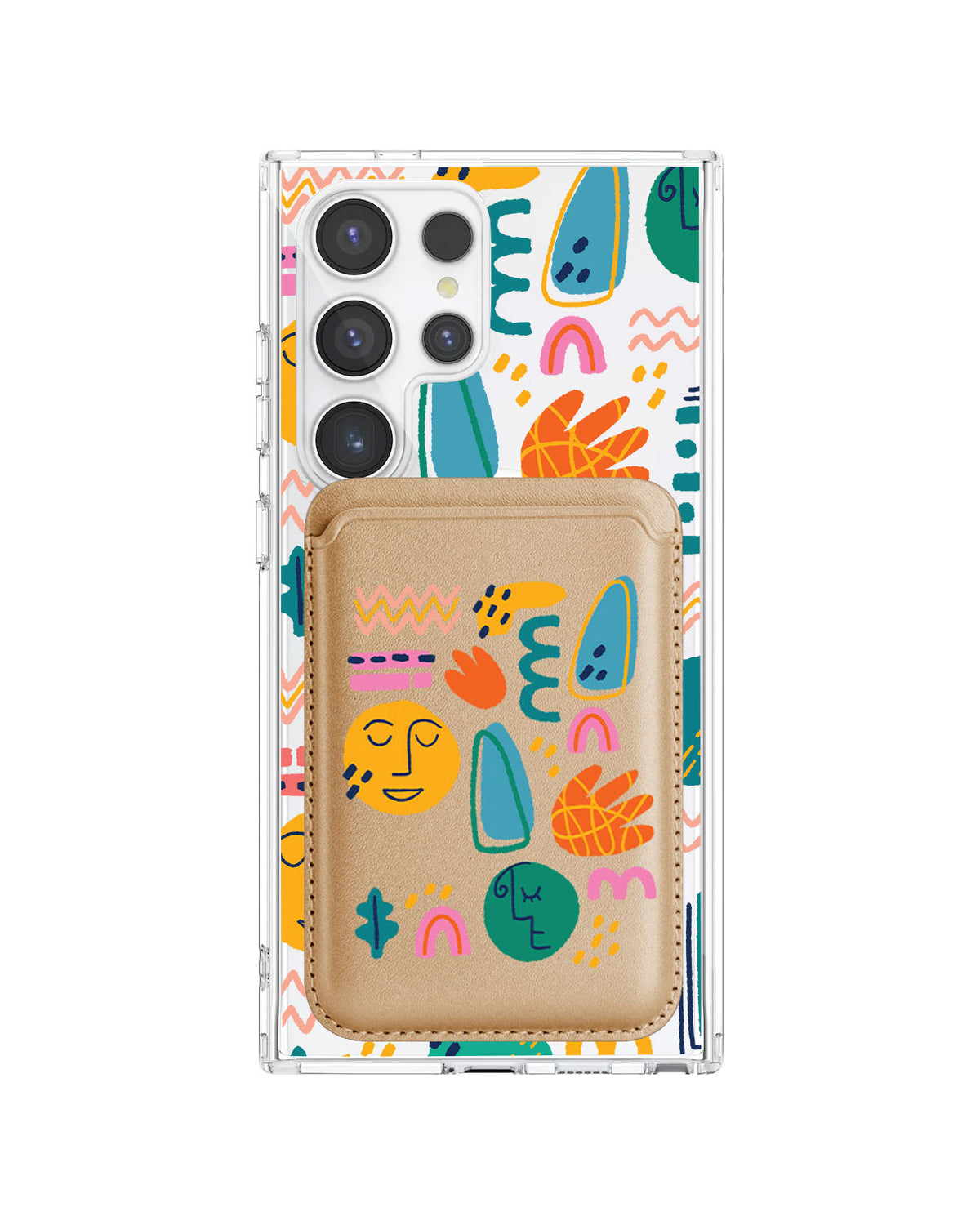 Android Magnetic Wallet Case - Silent Art
