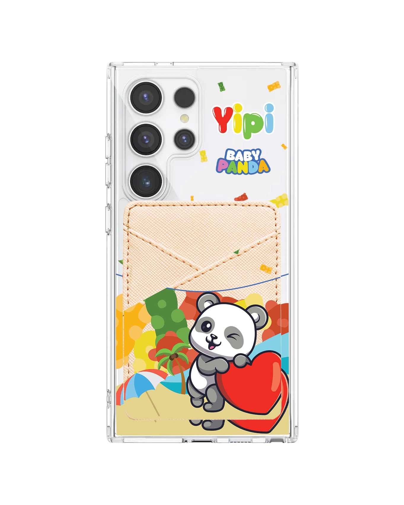 Android Phone Wallet Case - Yipi Baby Panda