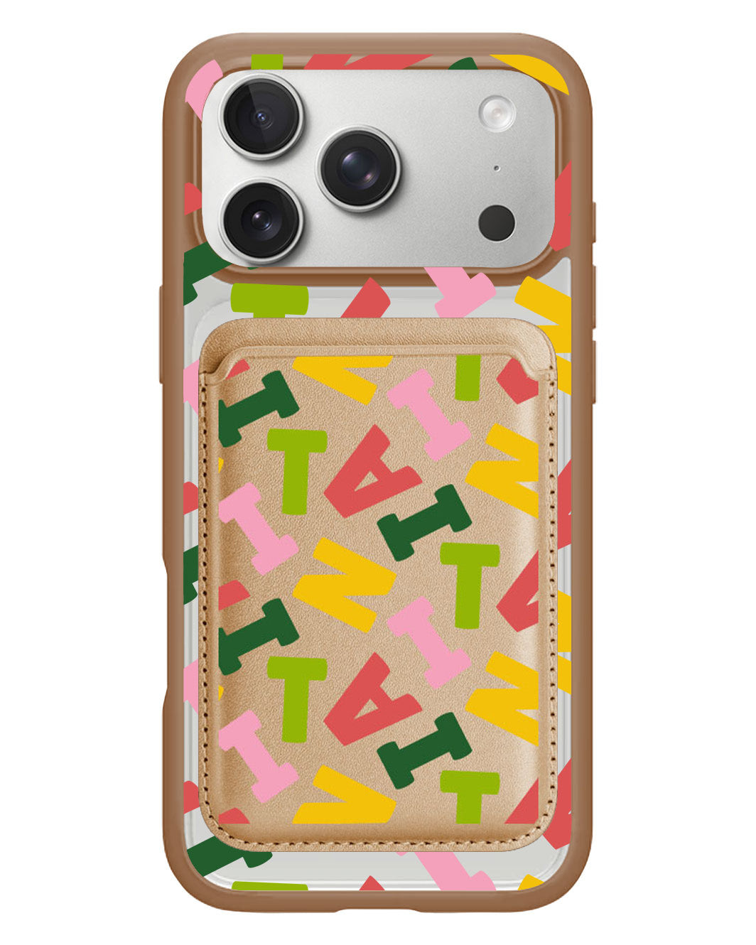 iPhone Magnetic Wallet Case - Scattered Monogram 3.0