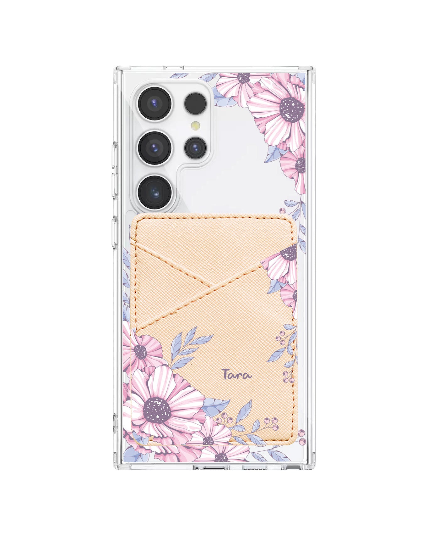 Android Phone Wallet Case - Pink Blossom