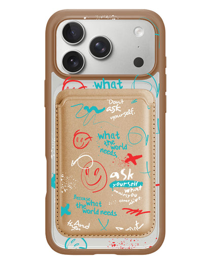 iPhone Magnetic Wallet Case - Graffiti 2.0