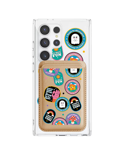 Android Magnetic Wallet Case - Monster Sticker Pack