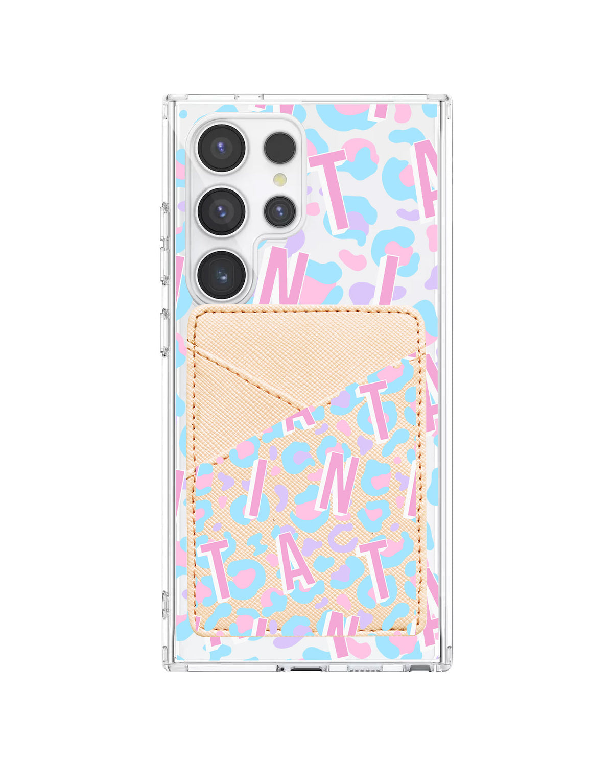 Android Phone Wallet Case - Leopard Monogram 6.0