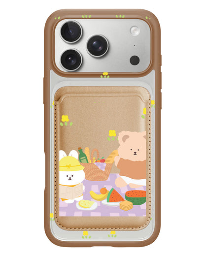iPhone Magnetic Wallet Case - Picnic Lilac