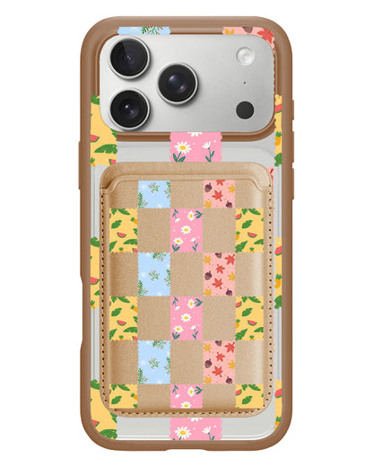 iPhone Magnetic Wallet Case - Four Seasons Stamps