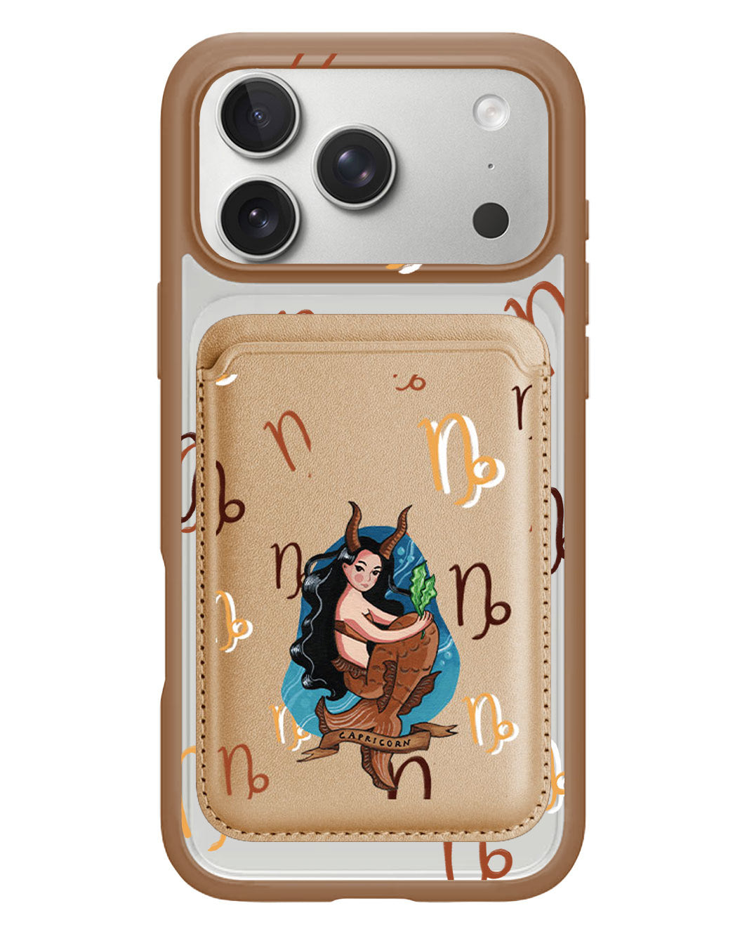 iPhone Magnetic Wallet Case - Capricorn