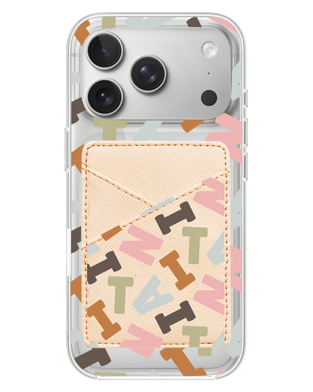 iPhone Phone Wallet Case - Scattered Monogram 4.0