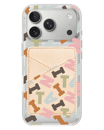 iPhone Phone Wallet Case - Scattered Monogram 4.0