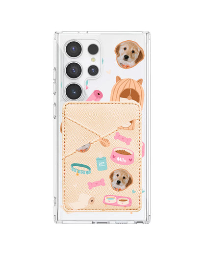 Android Phone Wallet Case - Pet Grid Puppy Life