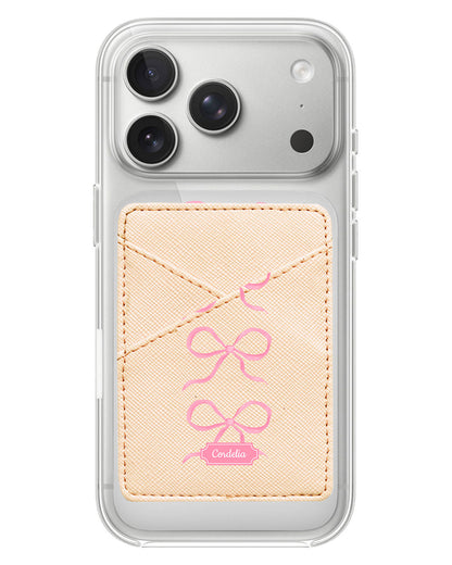 iPhone Phone Wallet Case - Coquette Triple Bow
