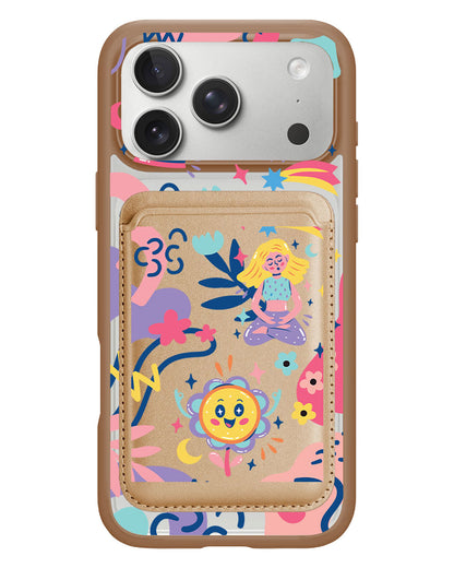 iPhone Magnetic Wallet Case - Heather