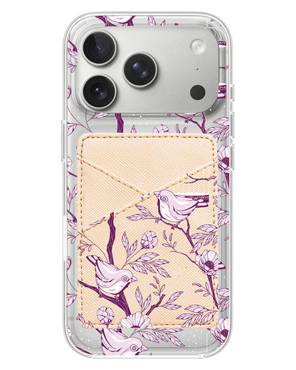 iPhone Phone Wallet Case - Lovebird Monochrome 5.0