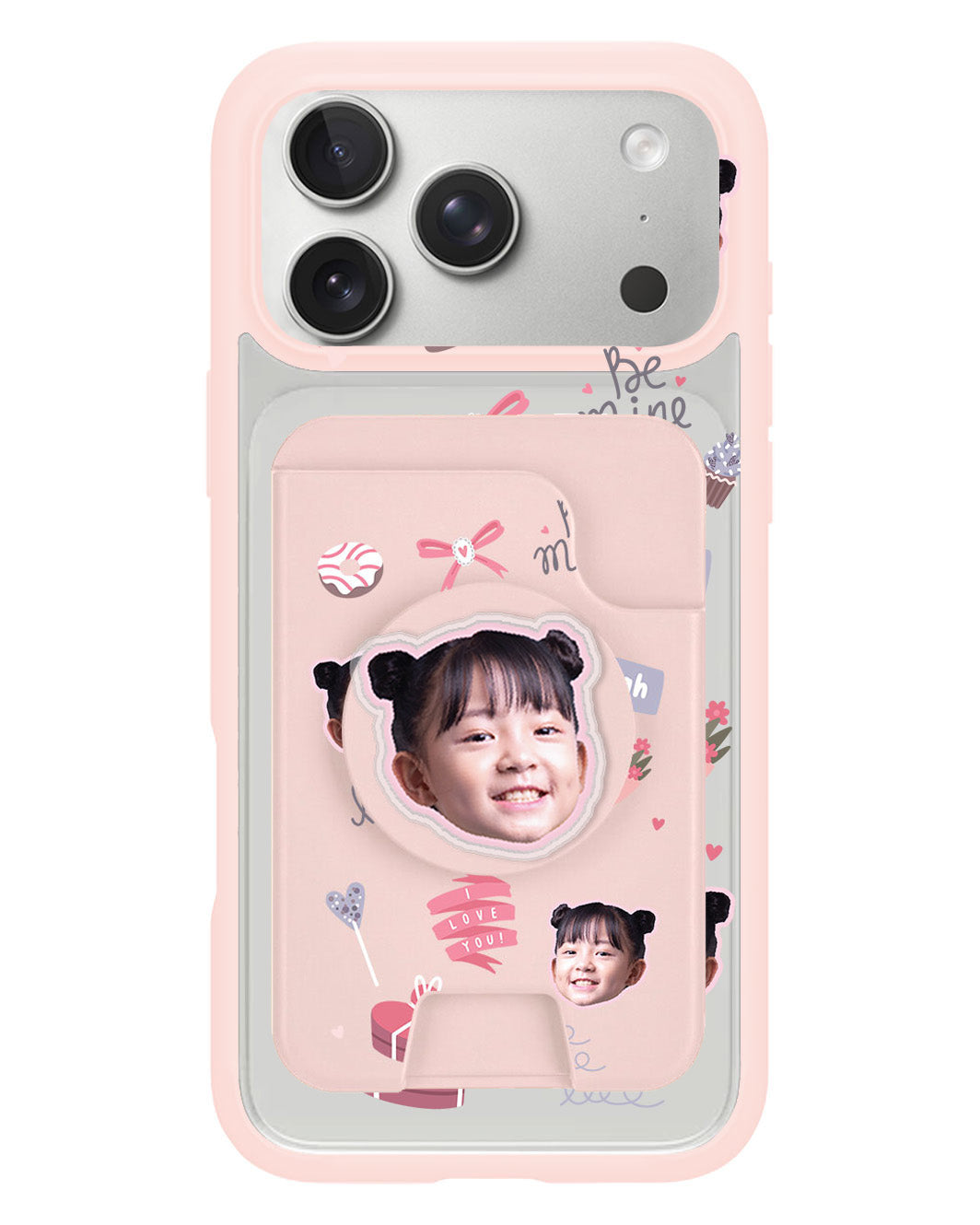 iPhone Magpop Wallet - Face Grid Lovely